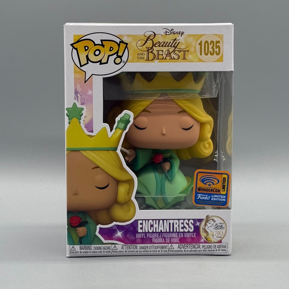 Funko Pop! #1035 Enchantress Beauty & Beast 2021 Wonder Exclusive *Con Sticker*